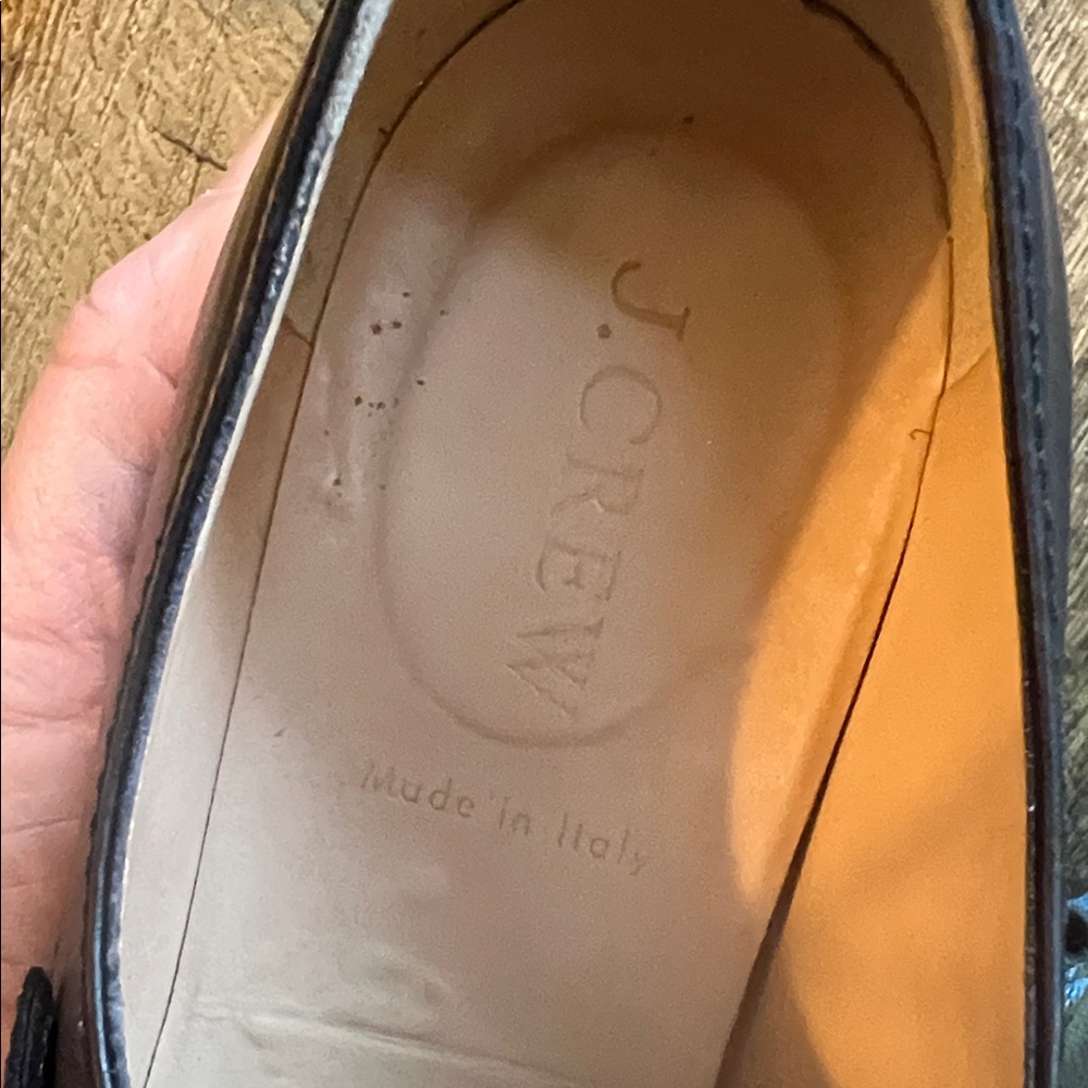J. Crew Women's Black and White Pointed-toe Monk Strap shoes - Picture 2 of 12